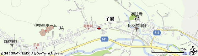 神奈川県伊勢原市子易458周辺の地図