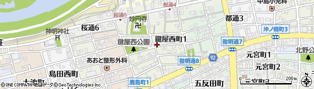 岐阜県岐阜市鍵屋西町周辺の地図