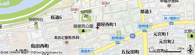 岐阜県岐阜市鍵屋西町周辺の地図