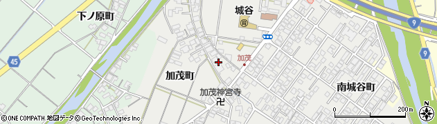 島根県安来市安来町（加茂町）周辺の地図