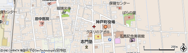 神戸町役場前周辺の地図