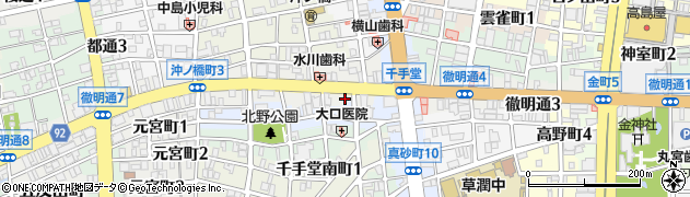 メンズカットＦＸ岐阜千手堂周辺の地図