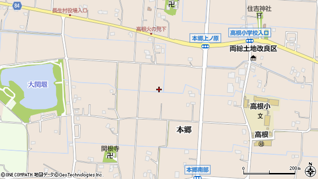 〒299-4345 千葉県長生郡長生村本郷の地図