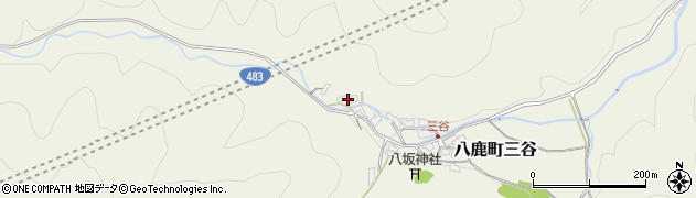 兵庫県養父市八鹿町三谷672周辺の地図