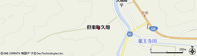 兵庫県豊岡市但東町久畑周辺の地図