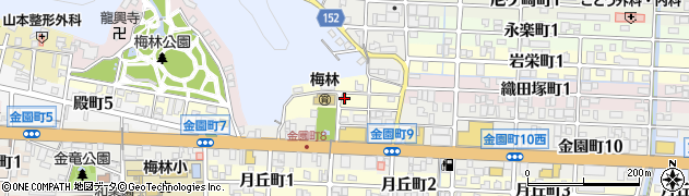 岐阜県岐阜市中道北周辺の地図