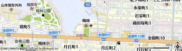 岐阜県岐阜市中道北周辺の地図