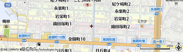 岐阜県岐阜市織田塚町周辺の地図