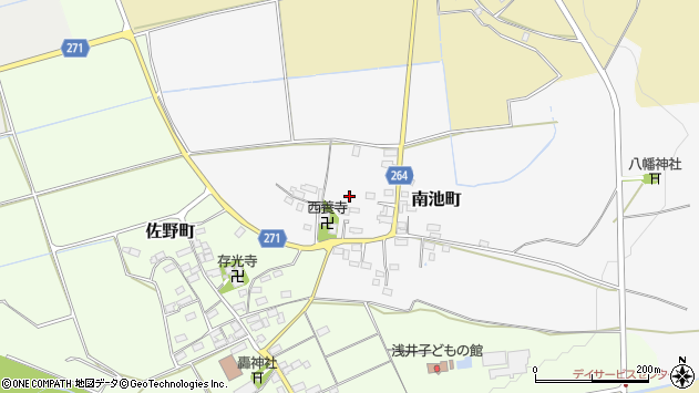 〒526-0232 滋賀県長浜市南池町の地図
