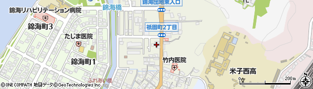米子祇園町簡易郵便局周辺の地図