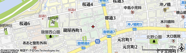 岐阜県岐阜市鍵屋中町周辺の地図