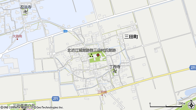〒526-0242 滋賀県長浜市三田町の地図