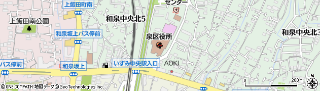 神奈川県横浜市泉区周辺の地図