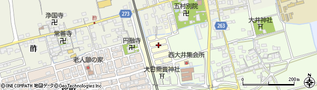 滋賀県長浜市西大井町周辺の地図