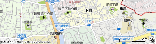 神奈川県横浜市磯子区下町3周辺の地図
