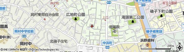 神奈川県横浜市磯子区広地町周辺の地図