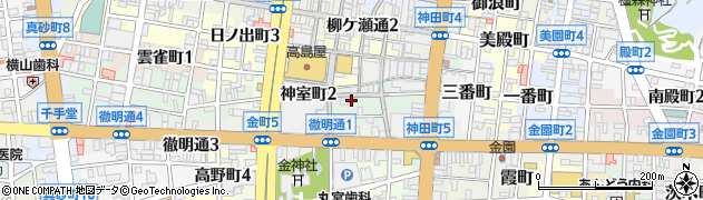岐阜県岐阜市神室町周辺の地図