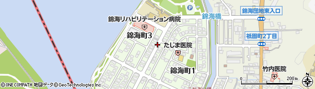 錦海町一丁目周辺の地図
