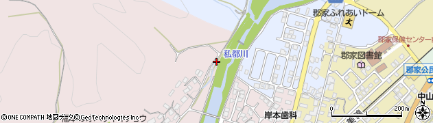 私都川周辺の地図