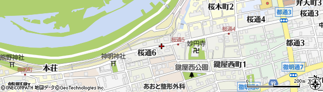 岐阜県岐阜市桜通周辺の地図