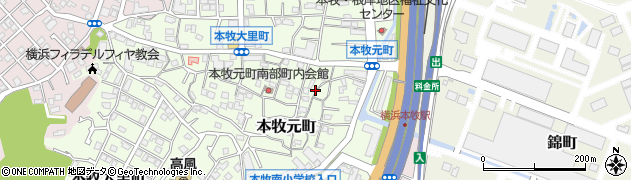 神奈川県横浜市中区本牧元町56周辺の地図