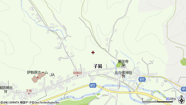 〒259-1102 神奈川県伊勢原市子易の地図
