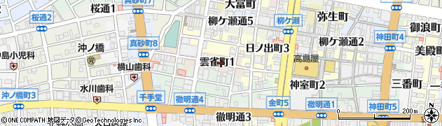 岐阜県岐阜市雲雀町周辺の地図