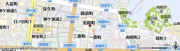 甘泉堂総本店周辺の地図