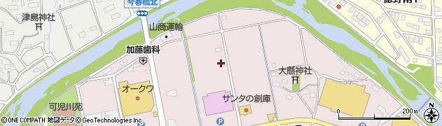 岐阜県可児市坂戸周辺の地図