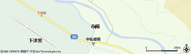 鳥取県八頭郡八頭町市場周辺の地図