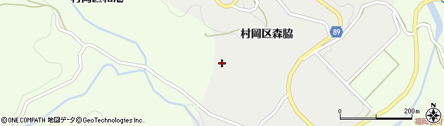 兵庫県香美町（美方郡）村岡区森脇周辺の地図