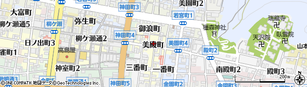 岐阜県岐阜市美殿町周辺の地図