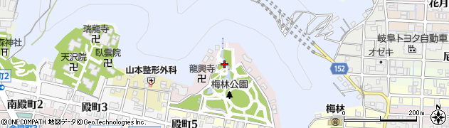 岐阜県岐阜市梅林周辺の地図