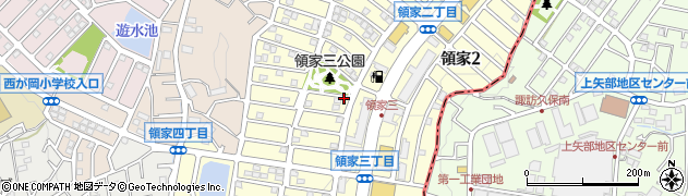 神奈川県横浜市泉区領家周辺の地図