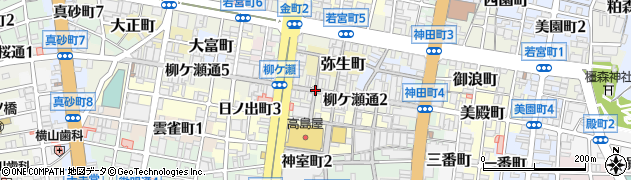 岐阜県岐阜市柳ケ瀬通3丁目周辺の地図