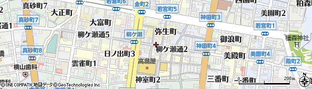 岐阜県岐阜市柳ケ瀬通周辺の地図