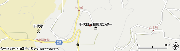 飯田市立千代診療所周辺の地図
