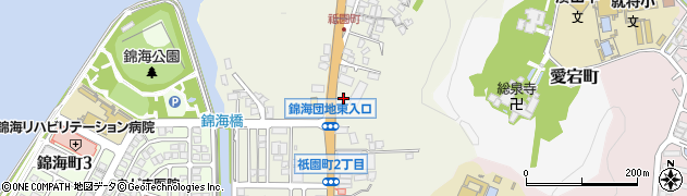 鳥取県米子市祇園町周辺の地図
