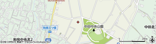 神奈川県横浜市泉区中田町周辺の地図