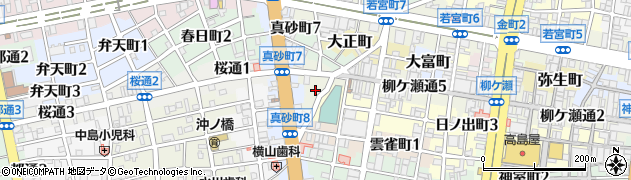 岐阜県岐阜市柳ケ瀬通7丁目周辺の地図