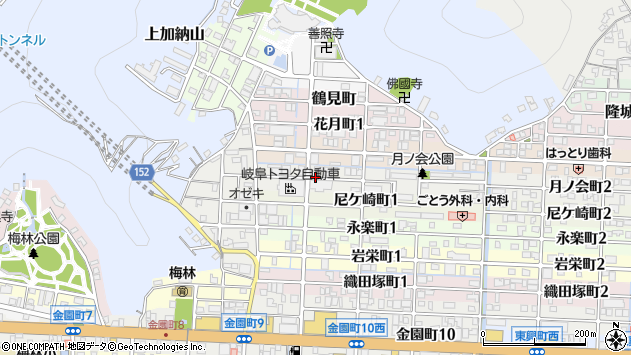 〒500-8131 岐阜県岐阜市月ノ会町の地図