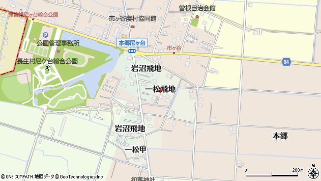 〒299-4342 千葉県長生郡長生村一松飛地甲の地図