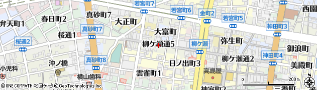 岐阜県岐阜市柳ケ瀬通5丁目周辺の地図