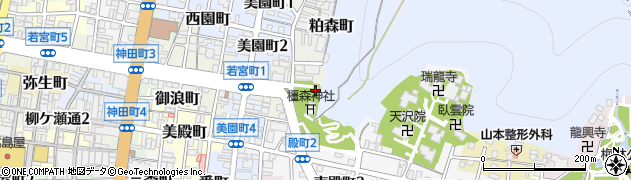 橿森神社周辺の地図