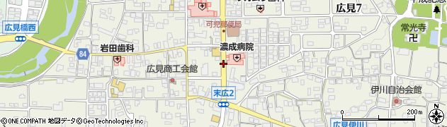 濃成病院周辺の地図