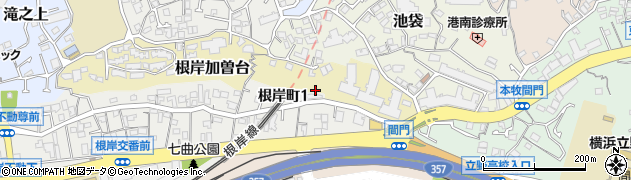 加曽台公園周辺の地図