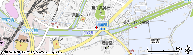 美吉橋周辺の地図