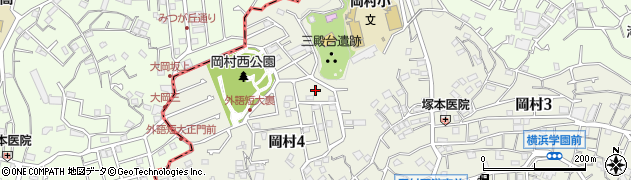 岡村三殿台公園周辺の地図