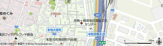 神奈川県横浜市中区本牧元町19周辺の地図
