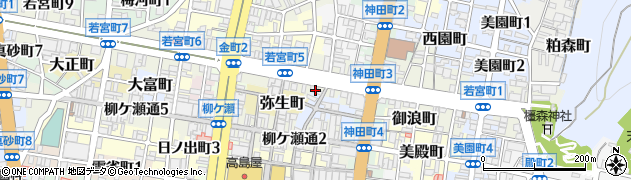 山本屋本店 岐阜柳ケ瀬店周辺の地図